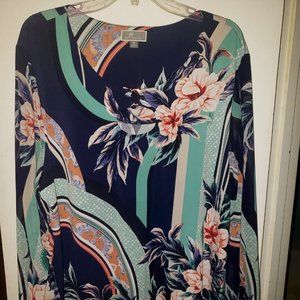 JM Collection 3X Floral Shirt